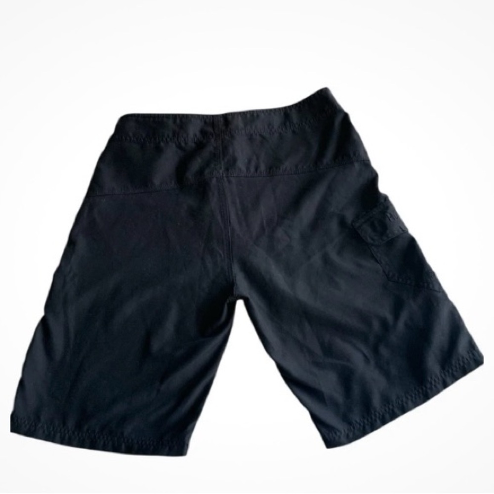 Hurley Swim Shorts Men’s Black Size 34 Side Pocket Laced Up Closure - Picture 2 of 9